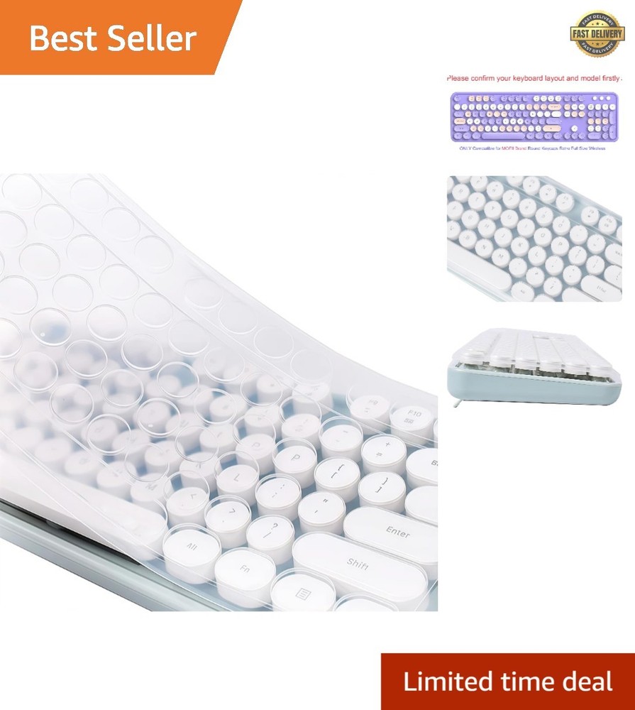 Silicone Keyboard Cover Skin Protector Compatible for MOFII Round Keycaps Ret...
