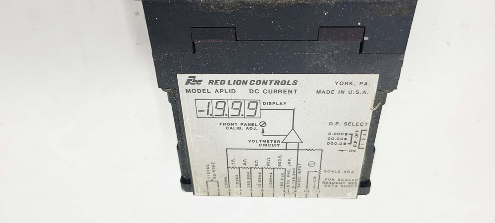 RED LION CONTROLS APLID400 CURRENT METER