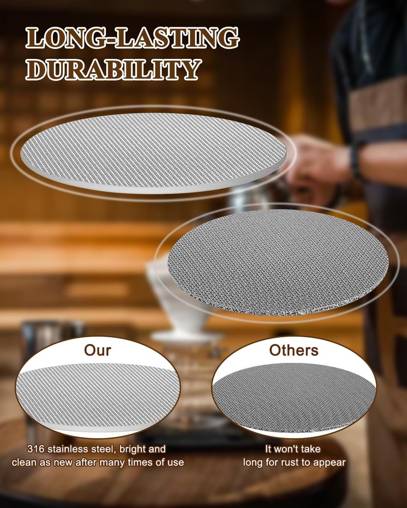 Prokitchen Puck Screen 51mm, Premium 316 Stainless 2pcs