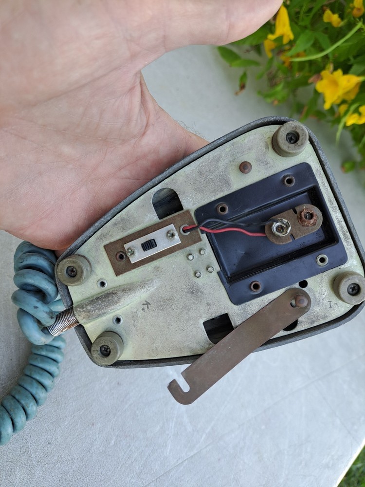 vintage green Turner transistorized SSB+2 desk ham CB microphone untested