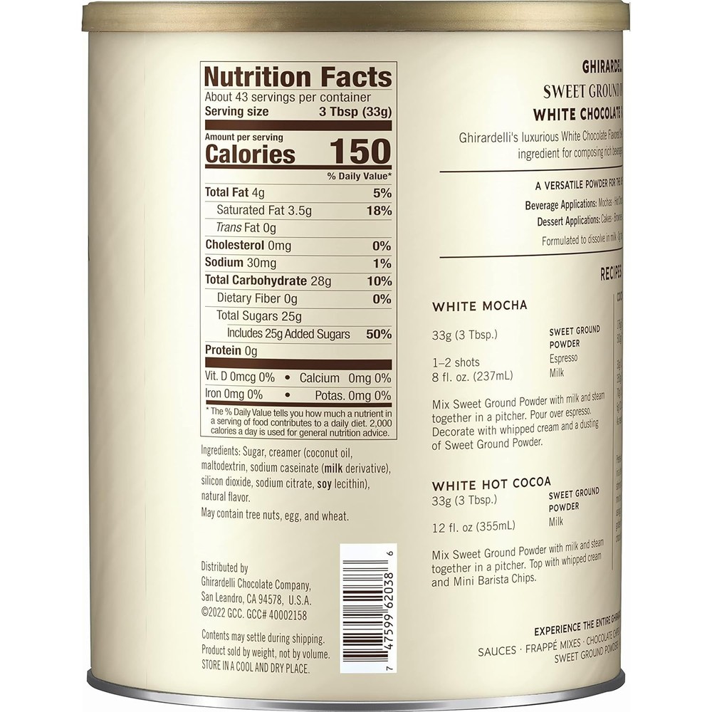 White Chocolate Powder (3lbs)