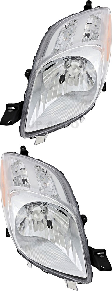 For 2007-2008 Toyota Yaris Hatchback Headlight Halogen Set Pair