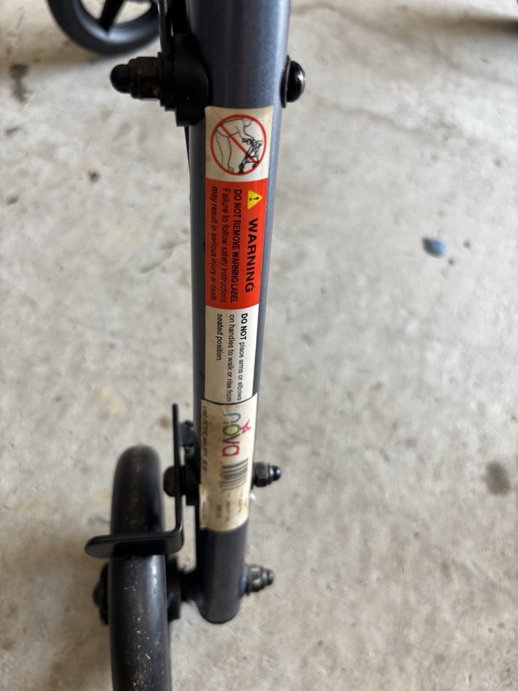 Nova Folding Rollator Walker Lightly Used Excellent Condition!