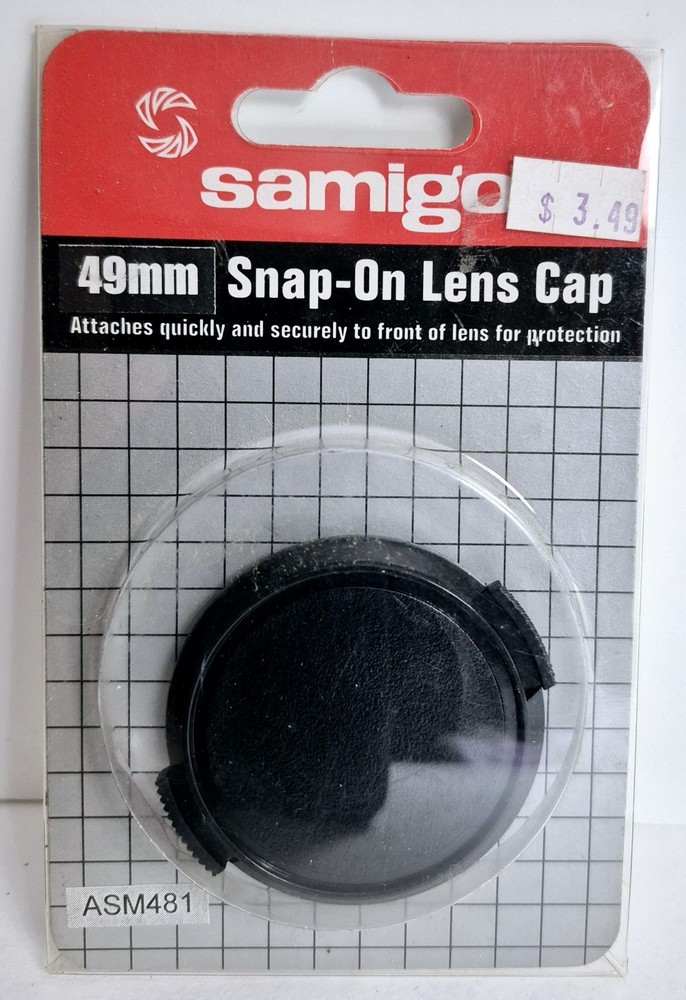 SAMIGON 49 MM SNAP-ON LENS CAP, ASM481