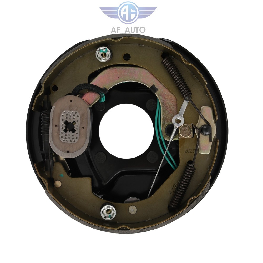 Set Electric Trailer Brake Assembly 10" x 2-1/4" Self-Adjusting 1 Left & 1 Right