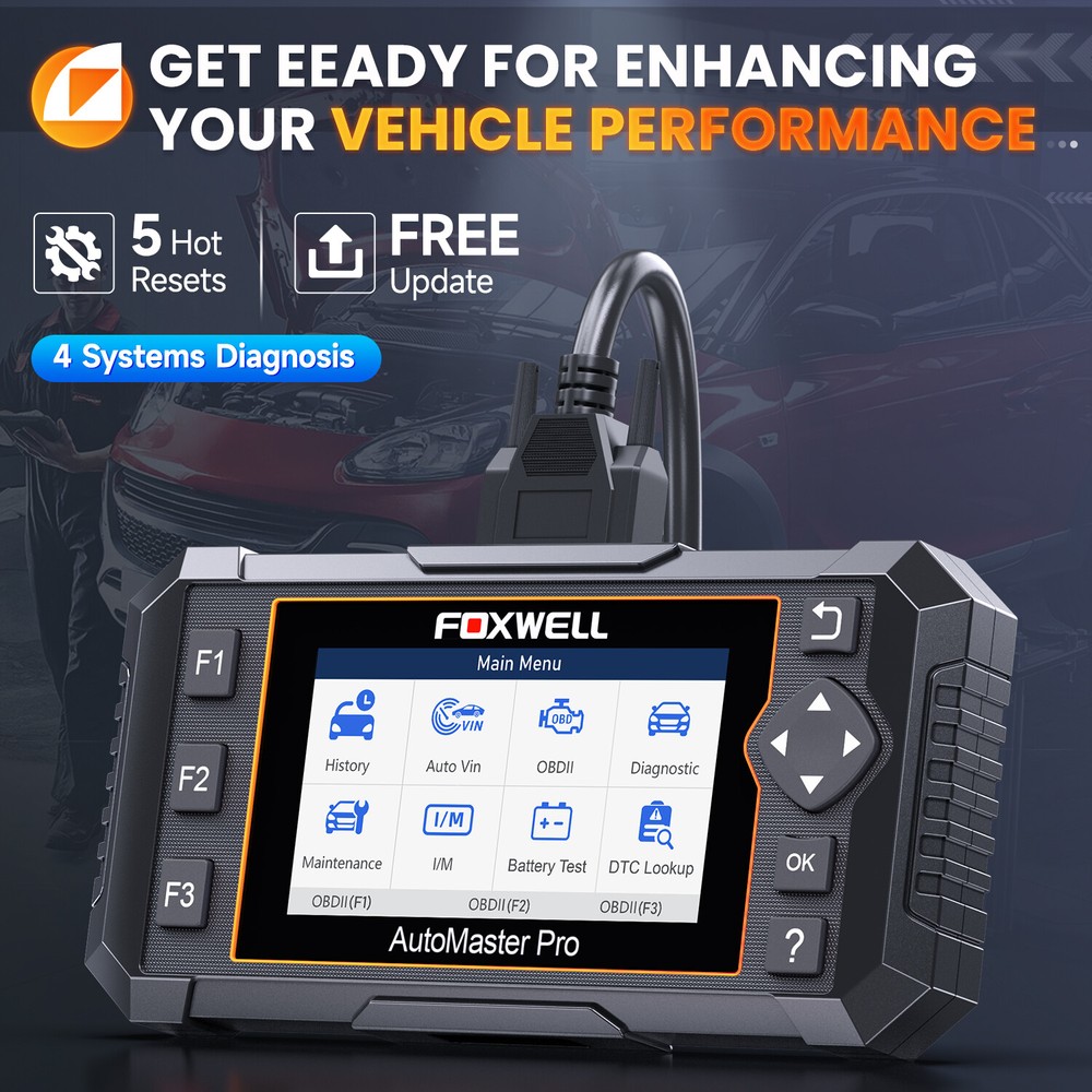 FOXWELL Car OBD2 Diagnostic Scanner ABS SRS Engine AT System Code Reader OIL EPB