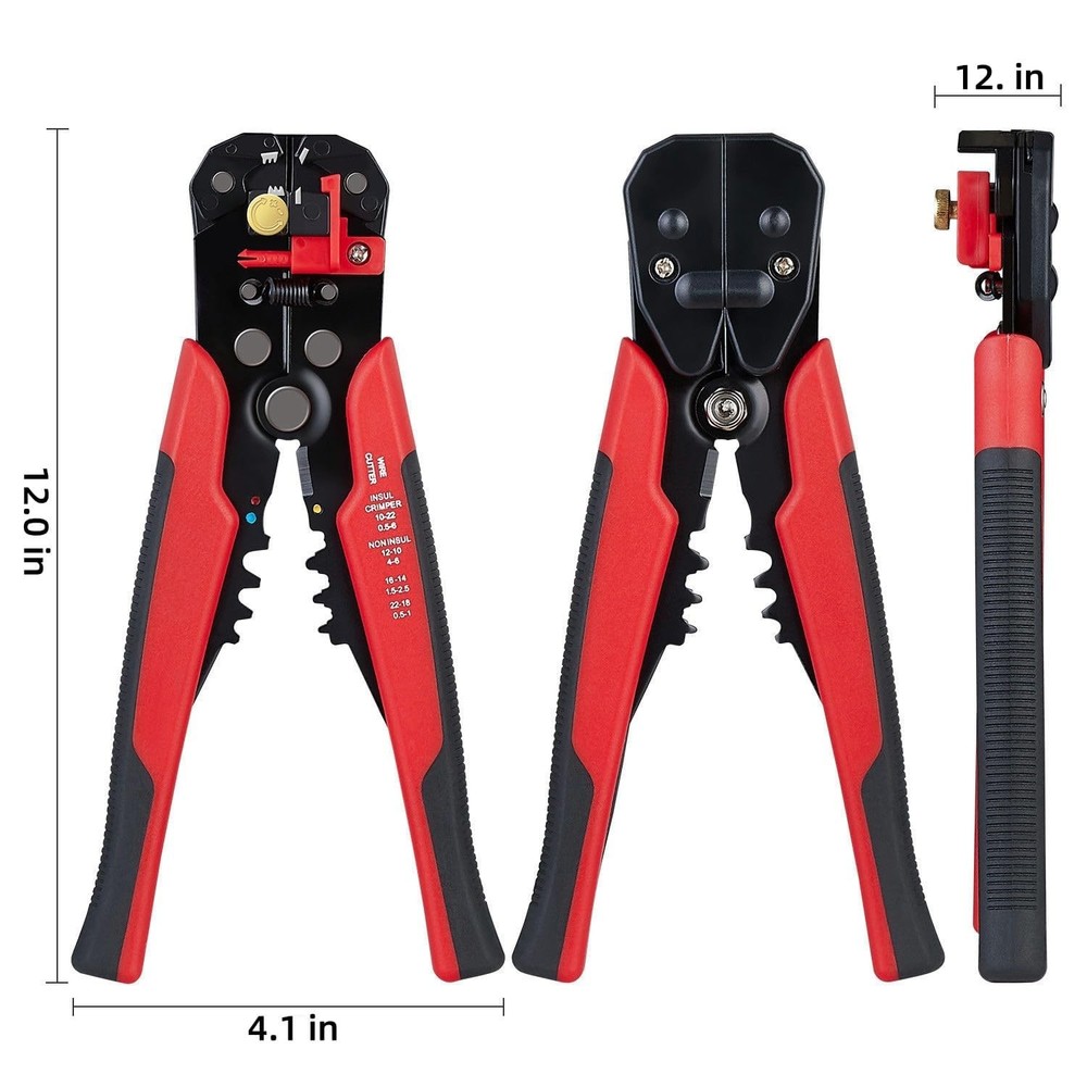 5 in 1 -Adjusting Wire Stripper Cutter,Multi-Functional Wire Crimping Tool Wi...