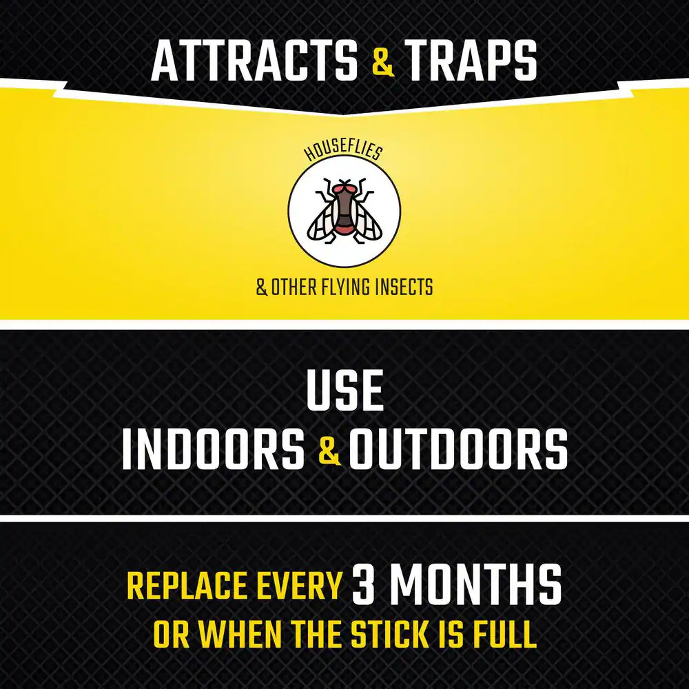 Fly Stick Insect Trap (4-Pack)