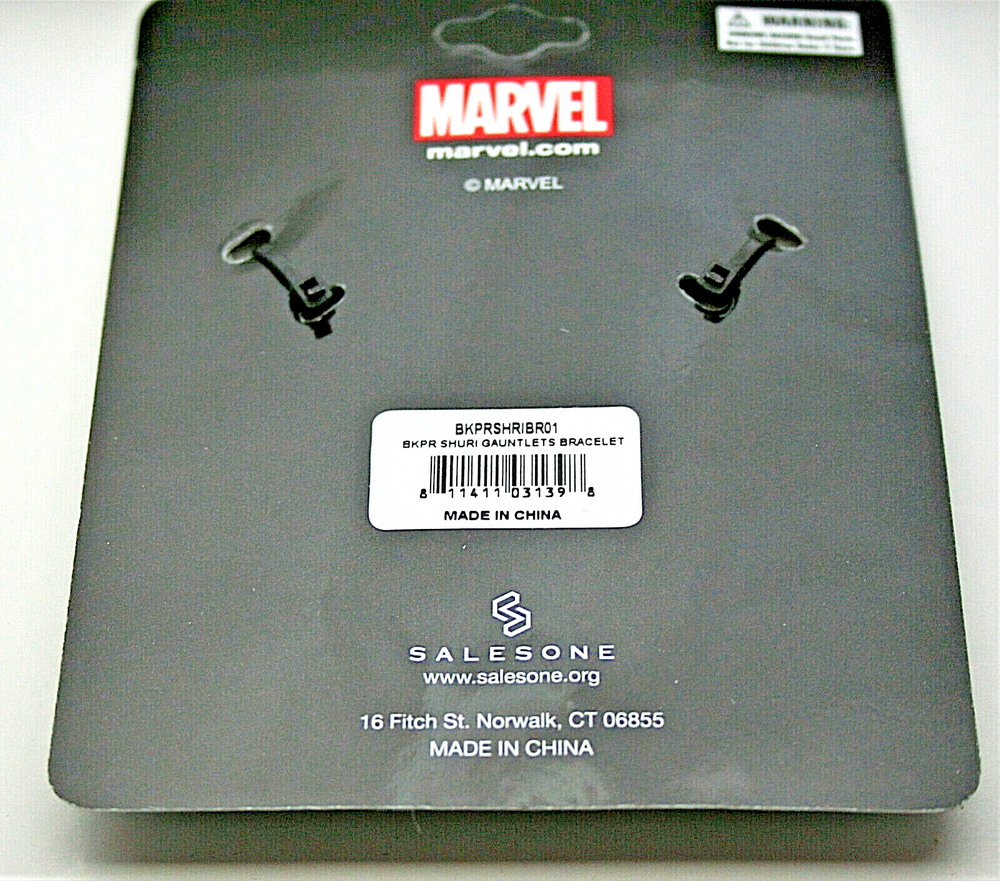 Marvel Comics Black Panther Shuri Gauntlet Cable Rope Bangle Bracelet New MIP
