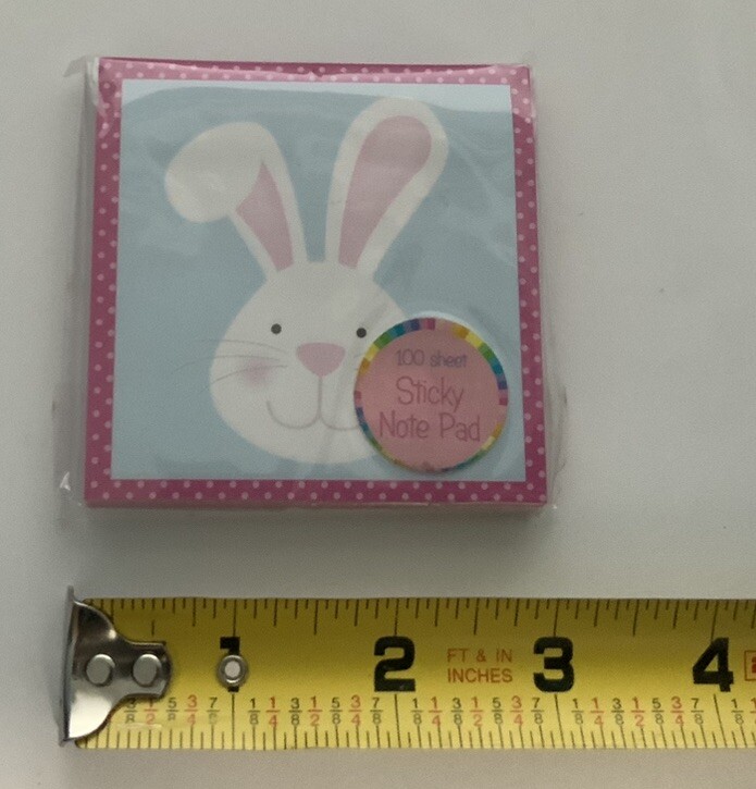 Easter Bunny Sticky Notes with Polka Dots 100 Sheets NEW