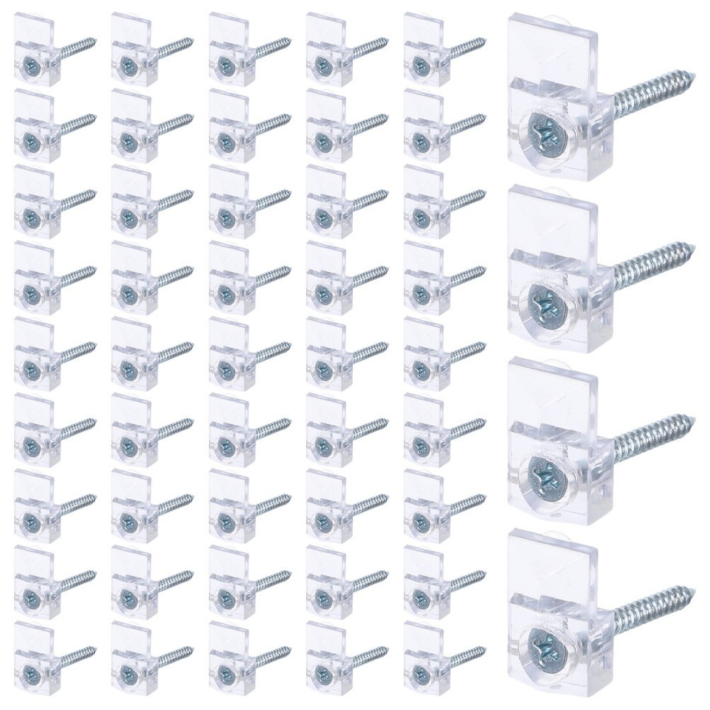 30 Sets Glass Plastic Retaining Clip Frame Retainer Clips Hanging