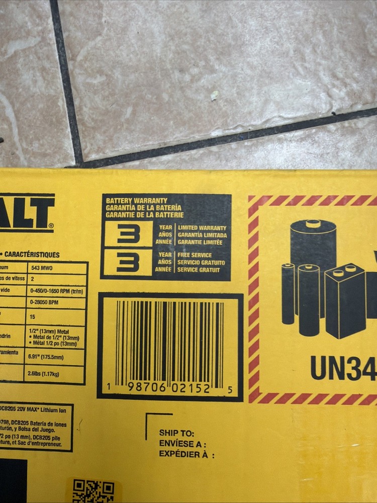 DEWALT DCD798P1 Brushless Hammer Drill Kit