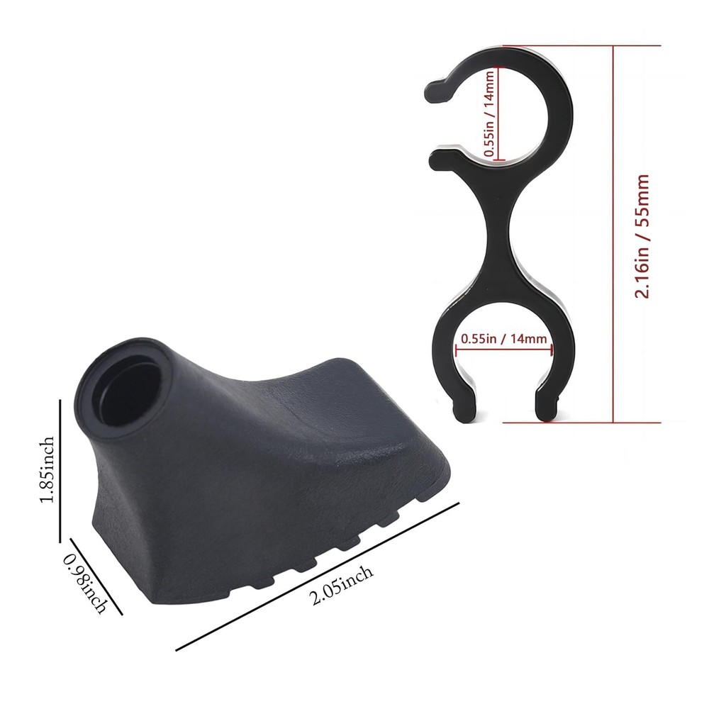 4pcs Rubber Trekking Pole Tips Boot - Walking Stick Tips Accessories, Rubber ...