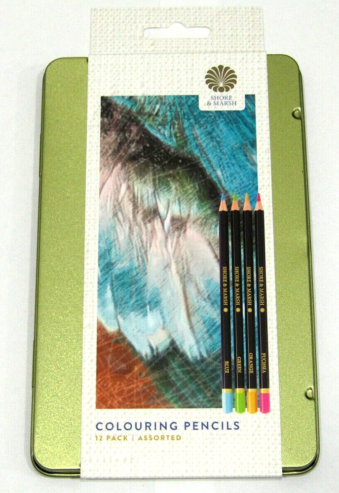 Shore & Marsh Assorted Colouring Pencils 12 Pack