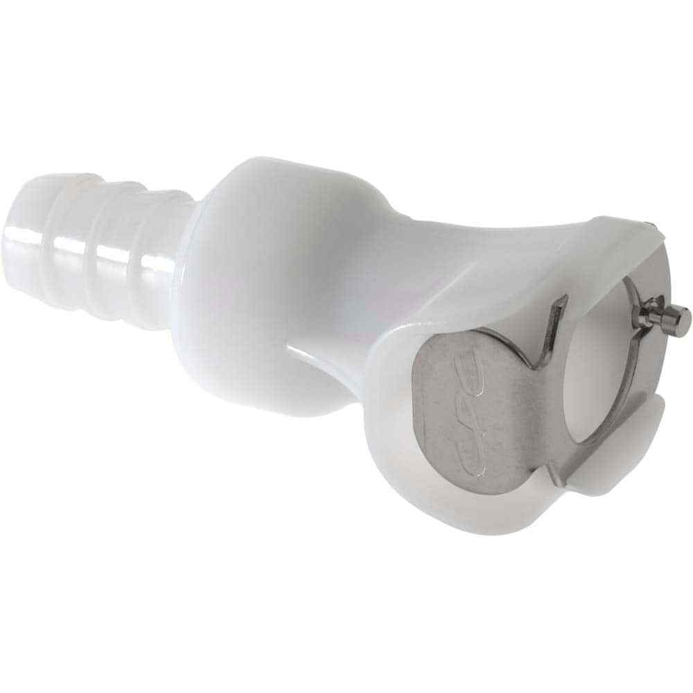 CPC PLCD17006 Inline Barb Valved In-Line Acetal Coupling Body, 3/8" Hose Barb