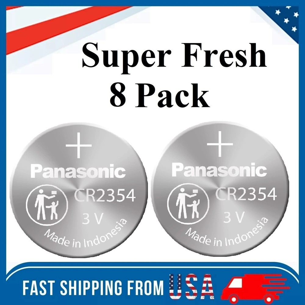 8 PCS Panasonic CR2354 Lithium Battery 3V Button Cell Computer Portable Devices