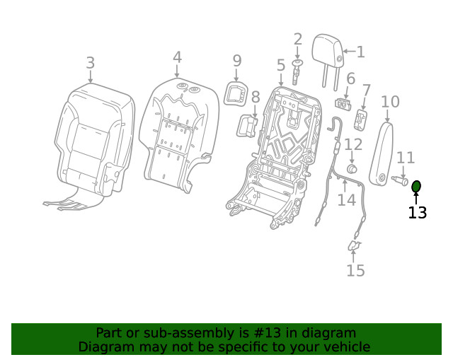 Genuine GM Armrest Cap 84368972