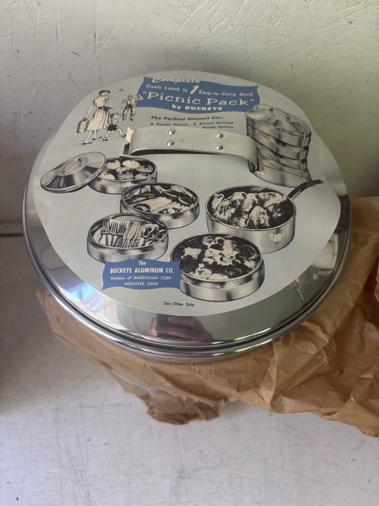 Regal Ware Picnic Pack Stackable Aluminum Cook Pans unused with box