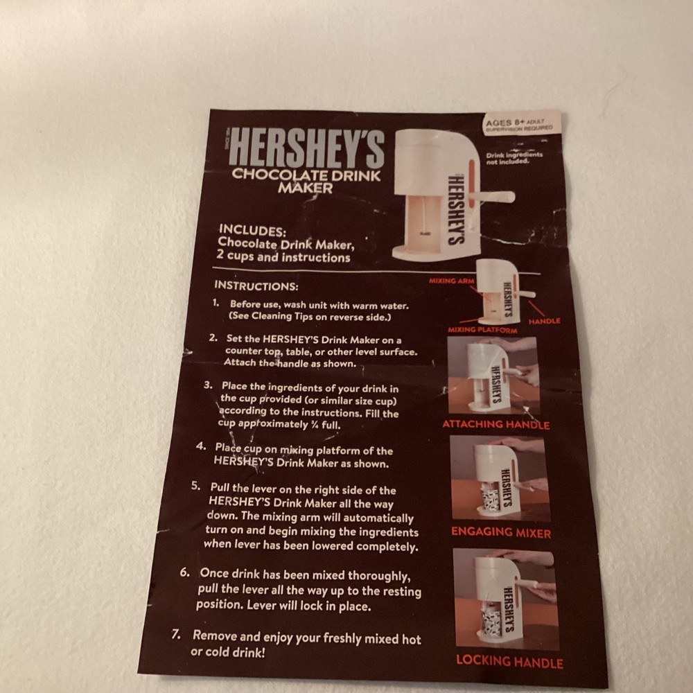 Hershey's Chocolate Drink Maker - Batteries Not Included
