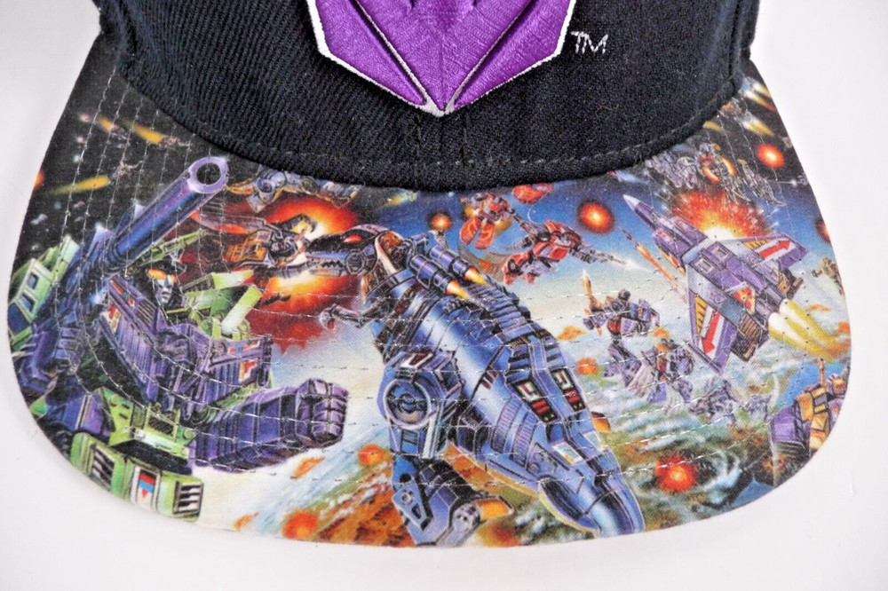 Hasbro Transformers 2015 Hat Cap Adjustable Snapback Purple Logo Colorful Bill