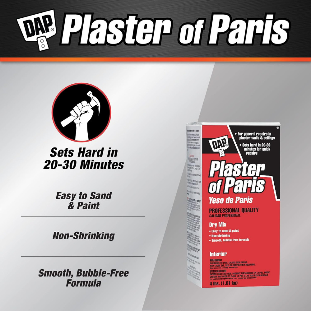 10318 Paris Plaster, 4 LB, White, 64 Ounce