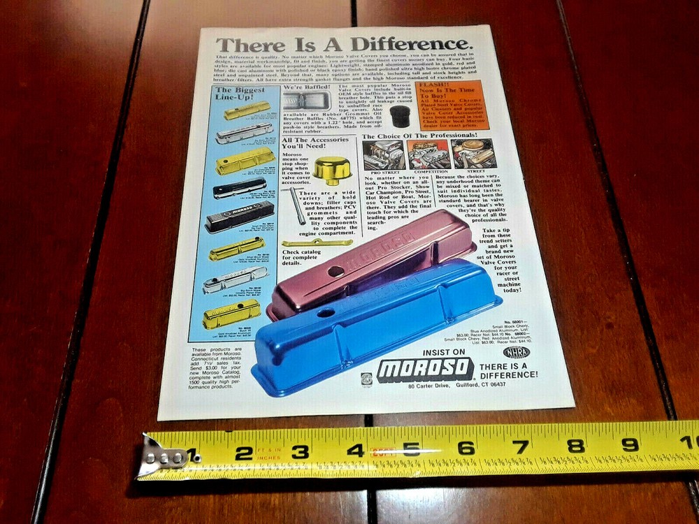 MOROSO VALVE COVER ORIGINAL 1987 AD