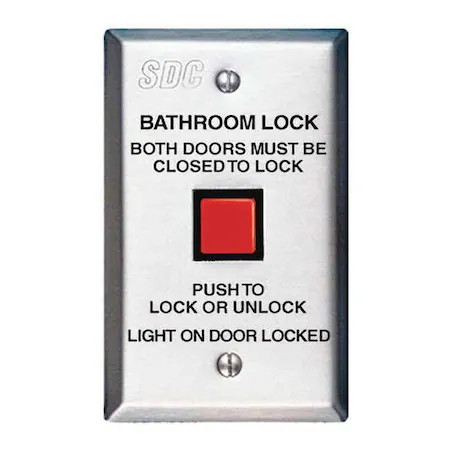 Sdc Cb401-Au Bathroom Lock, 2-7/8 In. W