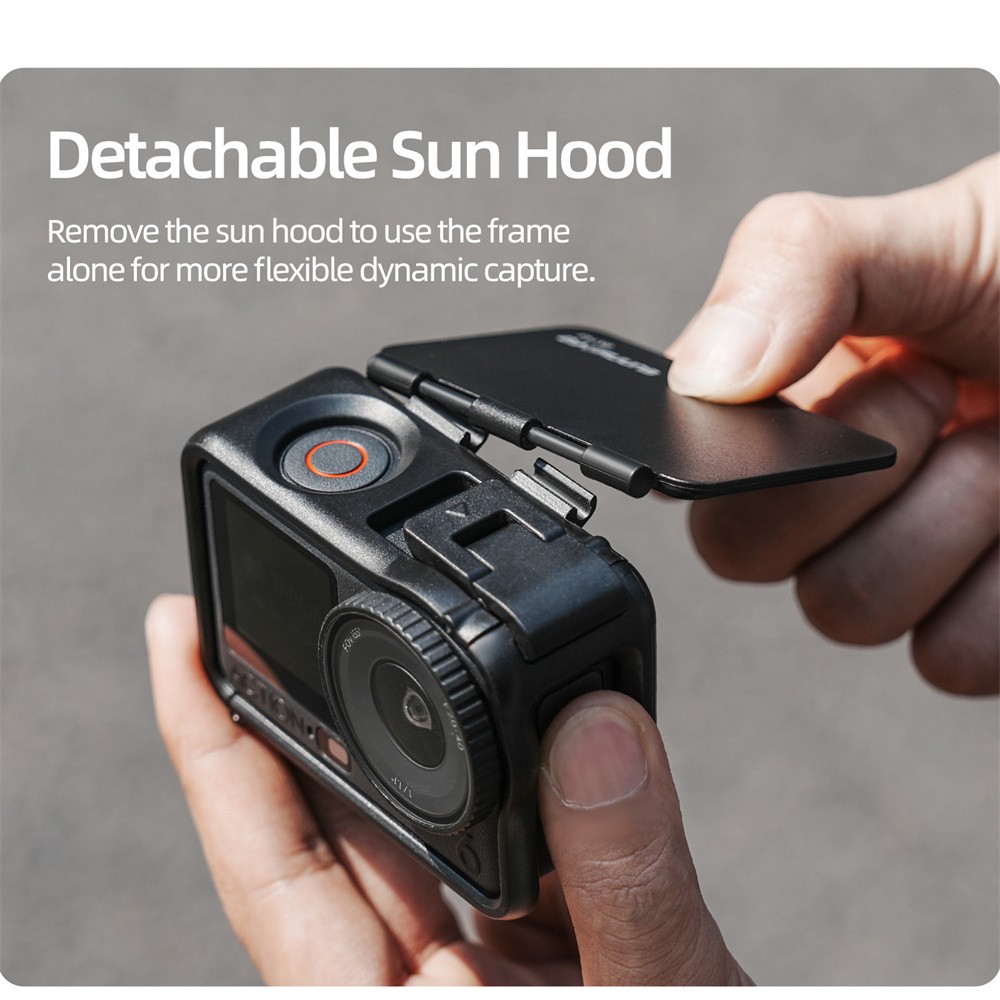Camera Lens Hood & Shockproof Protector 2-in-1 Accessory for DJI Action 6