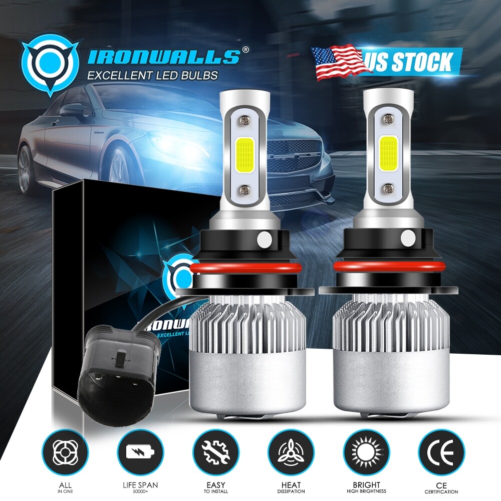 HB5 9007 LED Headlights 1000000LM LED Light Bulbs Kit High Low Beam Super Bright