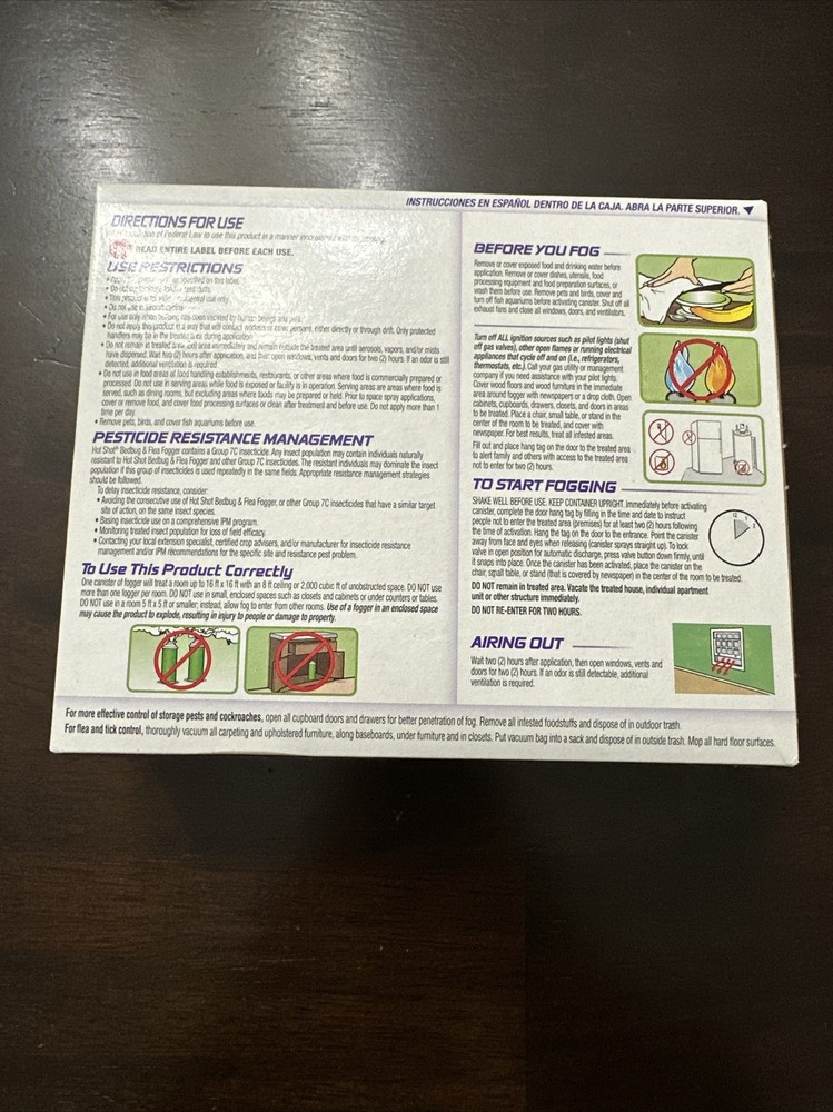 Hot Shot Bedbug and Flea Fogger, 3-Count **SAME DAY SHIPPING**