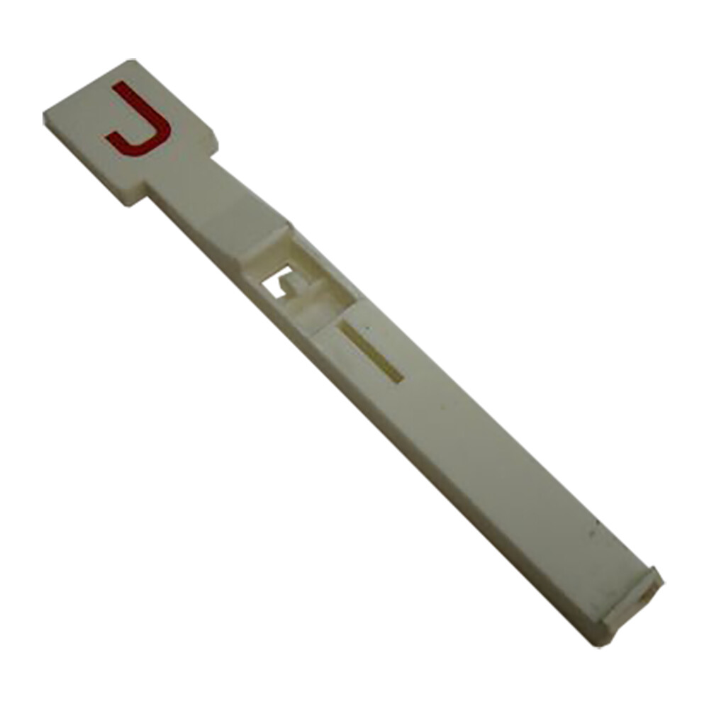 Gottlieb Pinball Drop Target - Red "J" on White Rectangle