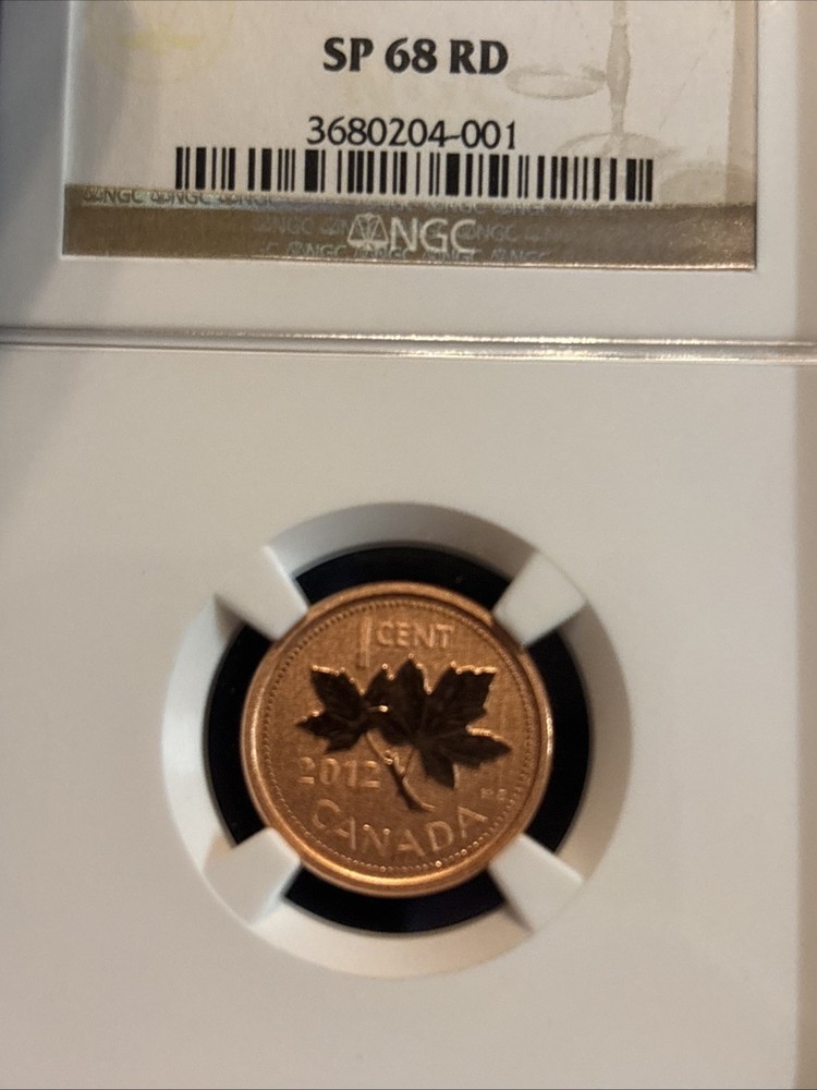 2012 Canada Penny Ngc Sp68 Red 1C