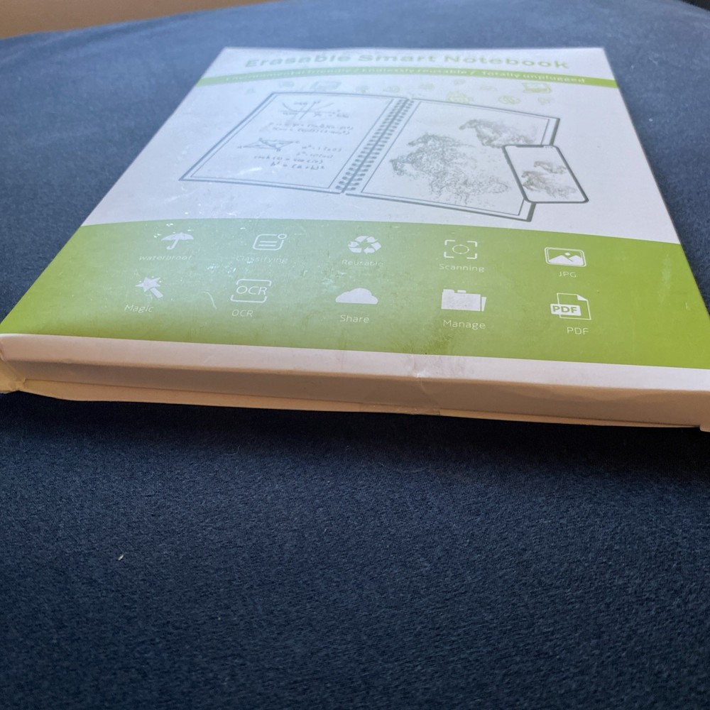 NWT Erasable Notebook - Green Technology