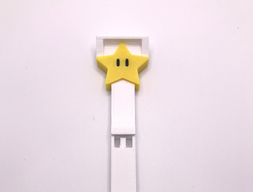The Super Mario Bros Pinball Star Drop Target