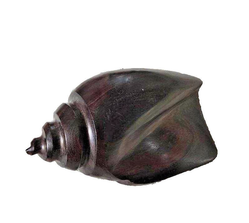 Vintage Ironwood Carved Conch Shell