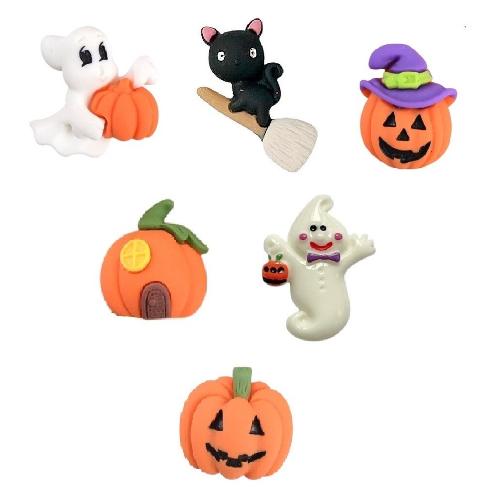 Halloween !!! - Shelly's Buttons - Halloween Ghost / Pumpkin - Craft Scrap Sew