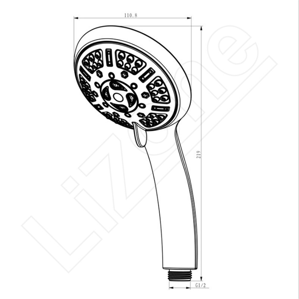 9 Functions Handheld Shower Head Set With Hose High Pressure Shower Head