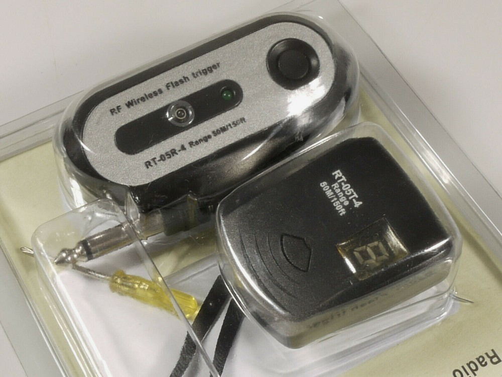 PRL) TRISTAR RADIO FLASH TRIGGER RT05K4 TRANSMITTER RT05T4 WIRELESS RECEIVER