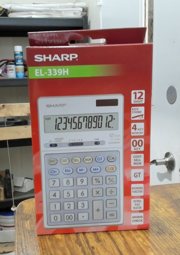 Sharp EL-339H 12 Digit Desk Calculator