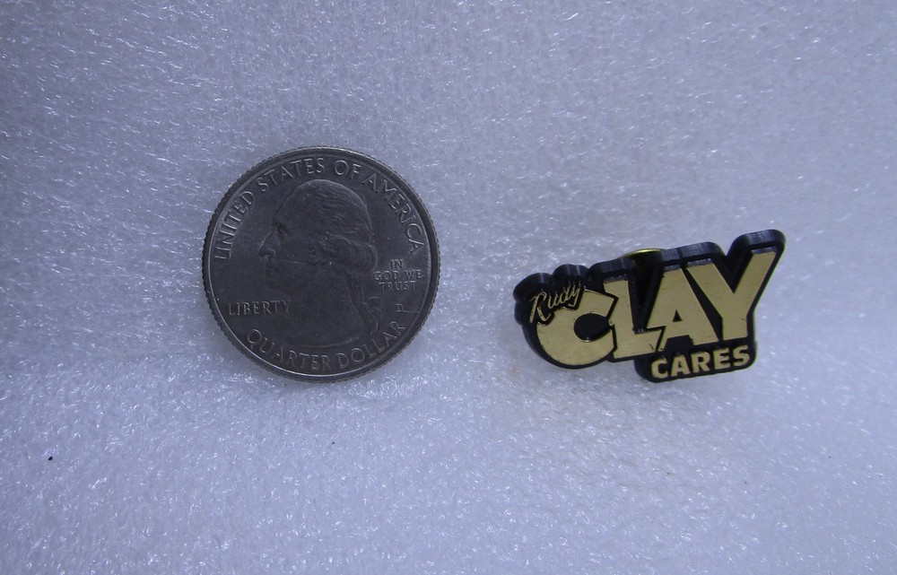 Rudy Clay Cares Plastic Pin