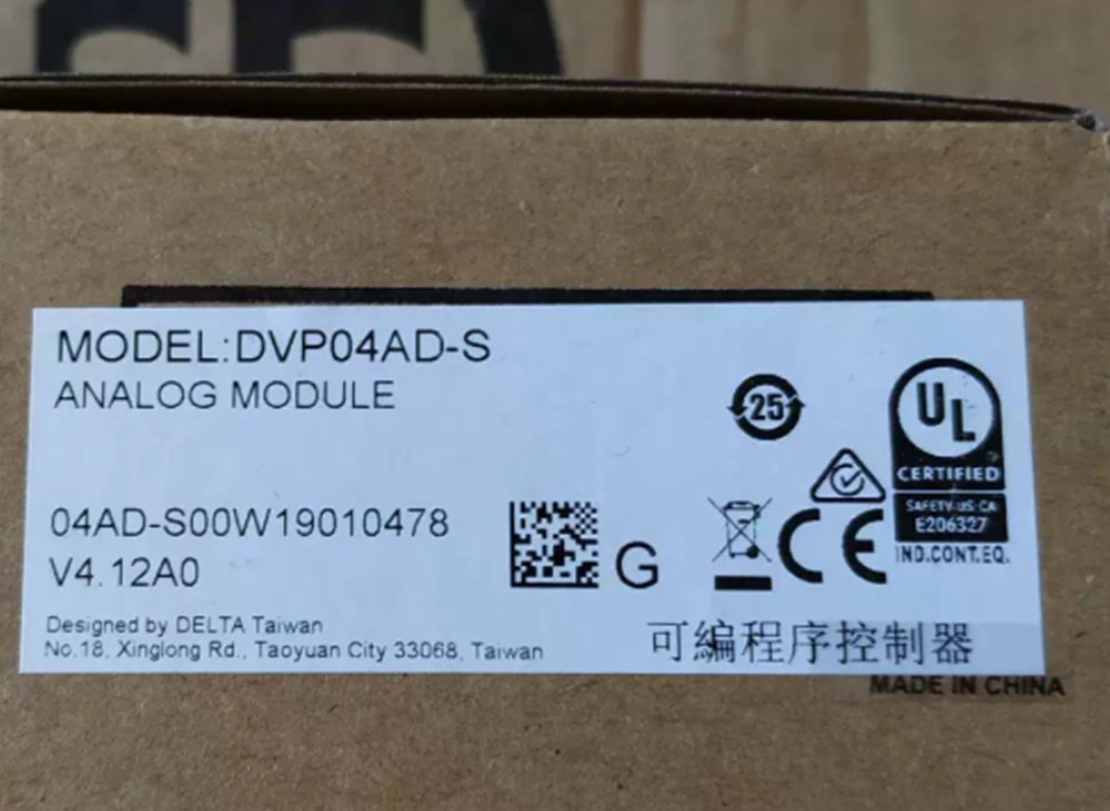 New Delta DVP04AD-S Programmable Logic Controller Analog Input Module