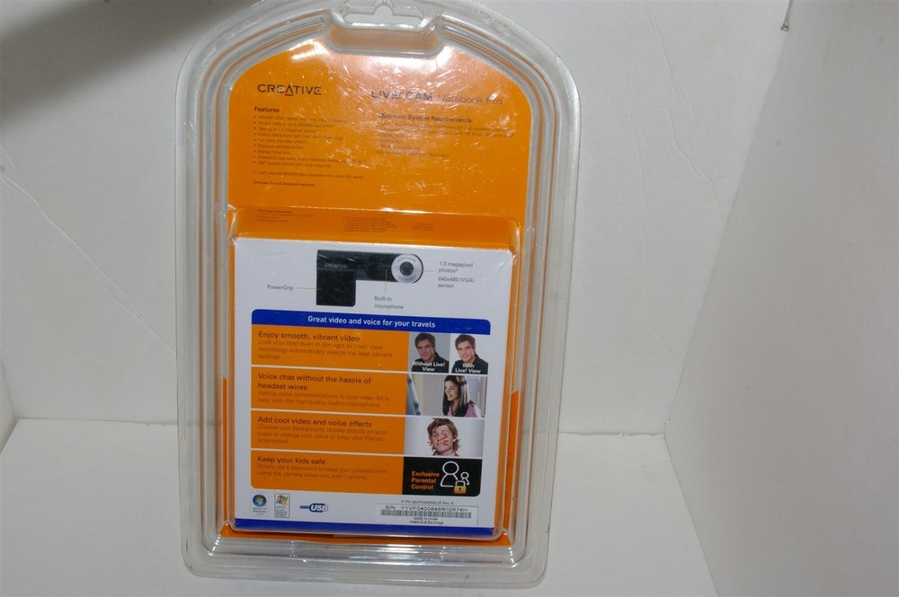 Creative Live Cam Notebook Pro Webcam NEW