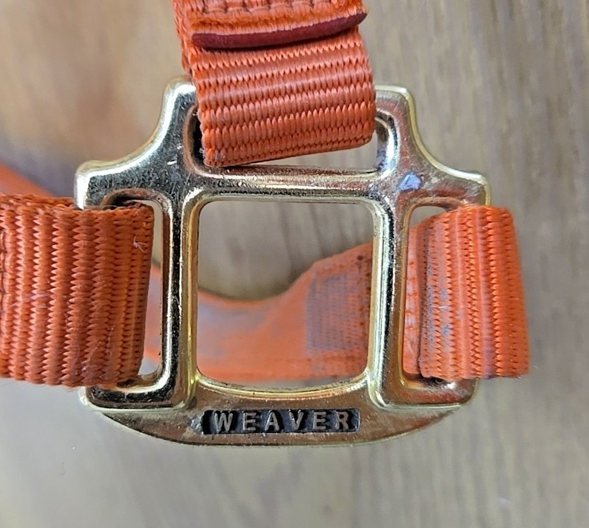 Weaver 1" Average Horse Halter; Orange