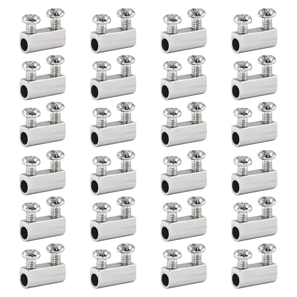 Stainless Steel Wire Rope Cable Clamp 24 Pack Adjustable