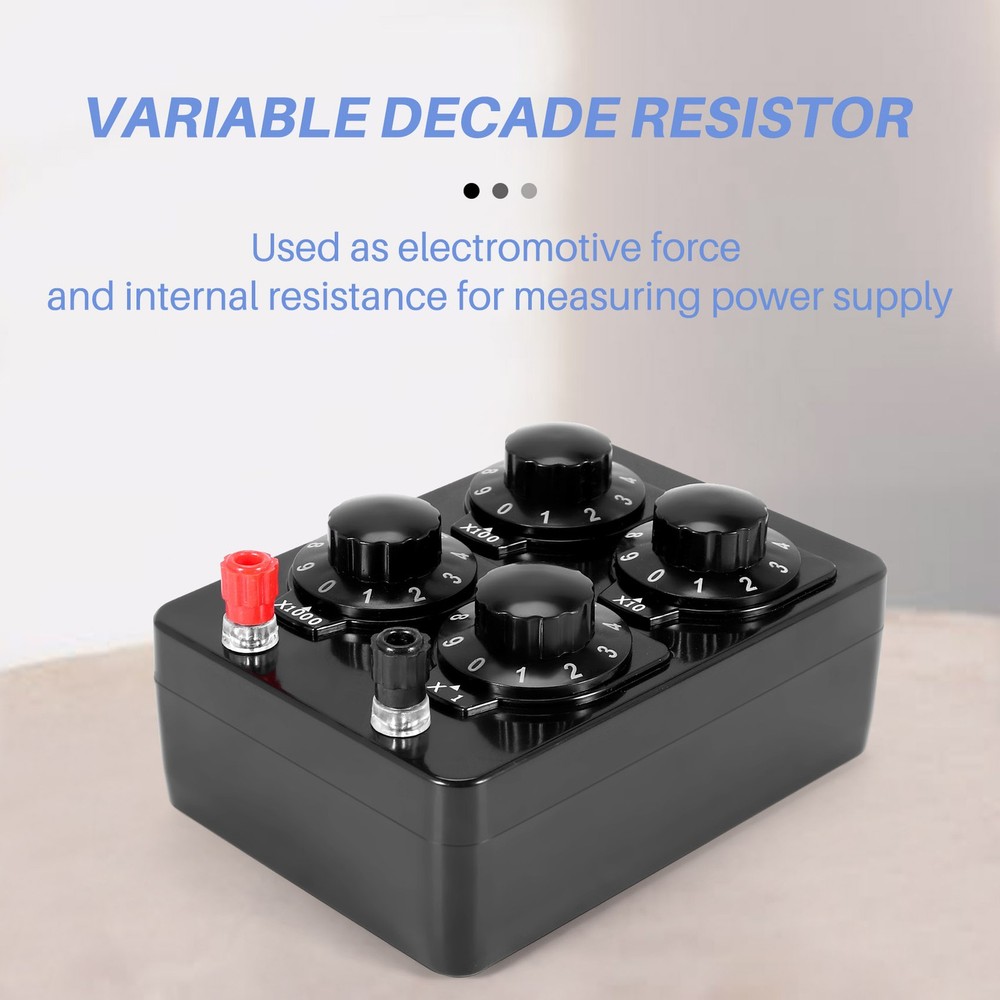 0-9999 Ohm Simple Resistance Box Variable Decade Resistor Teaching5119