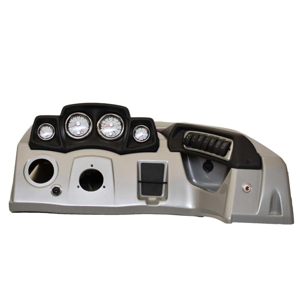 Tracker Boat Dash Console Panel F144300595 | 33 5/8 Inch Silver Black
