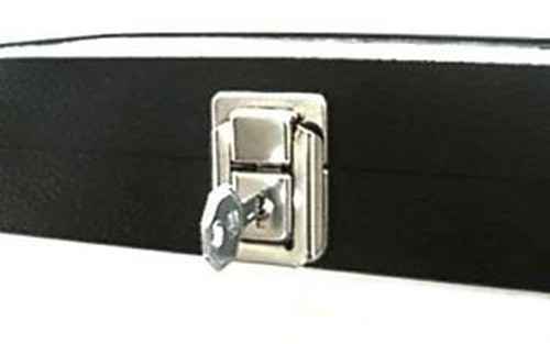 Ring Case Key Locking Solid Top Lid 72 Ring Black Jewelry Display Storage Box