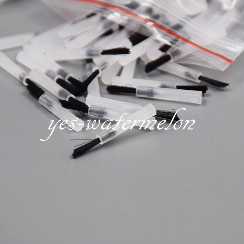 300 Pcs Dental Micro Brush Tips Composite Black + 3 Pcs Applicator Brush Handle