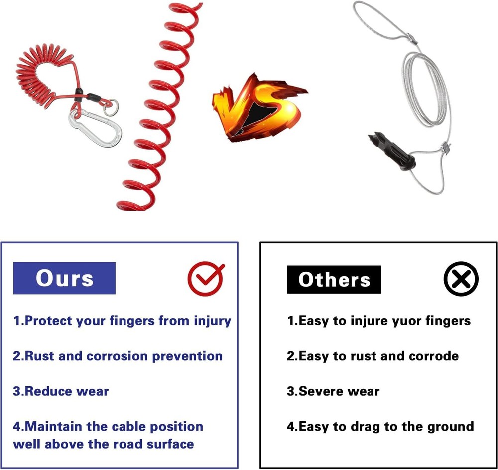 6Ft 1.9M Trailer Breakaway Switch Break Control Kit Electric Brake Switch