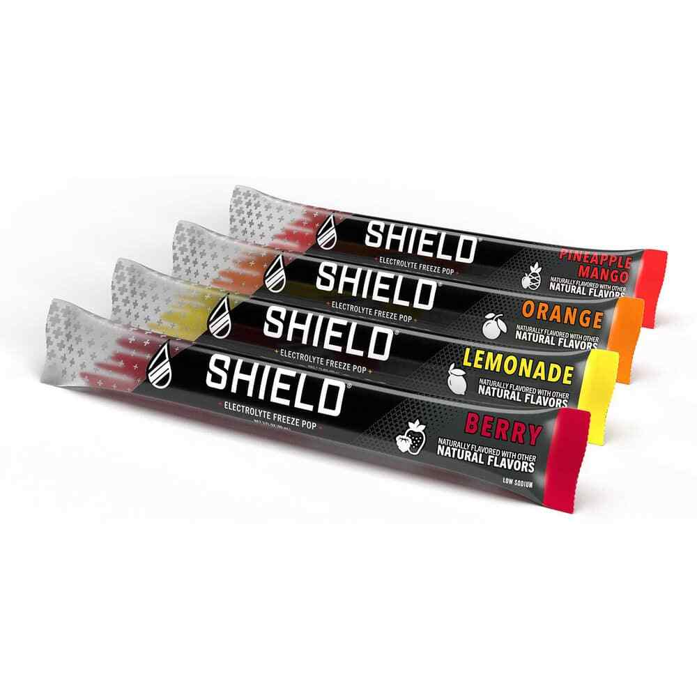 Sword 36 Count Shield Electrolyte Freeze Pops: 3 oz each, Assorted Flavors